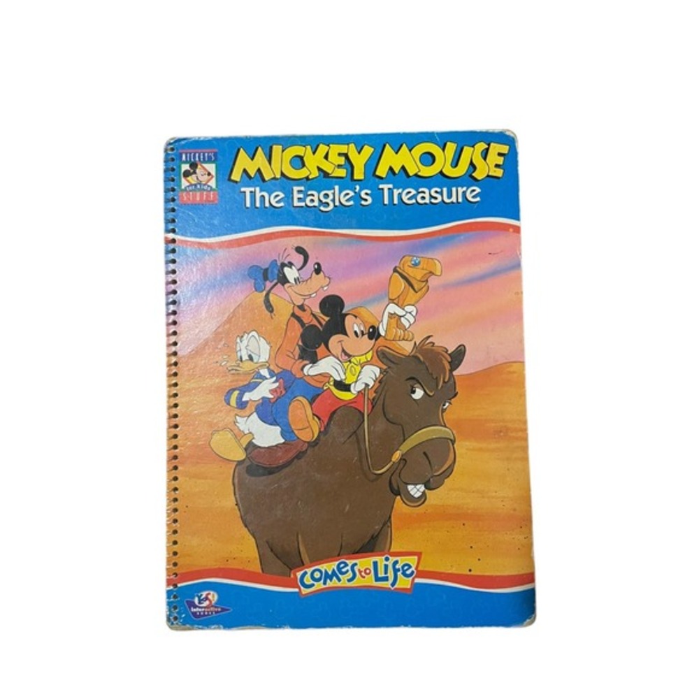 Disney Comes To Life Interactive Book Mickey Mouse The Eagles Treasure Vtg 1995